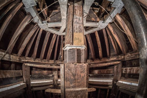 Inside the cupola on top of the Dome. (Photo by Matt Cashore/University of Notre Dame)